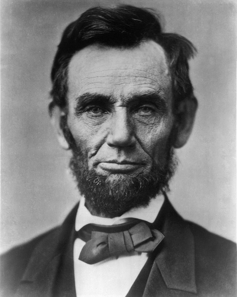 Retrato fotográfico de Abraham Lincoln