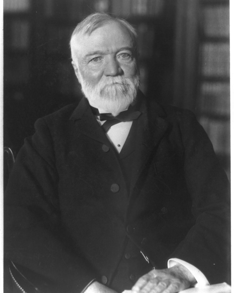 Retrato fotográfico de Andrew Carnegie