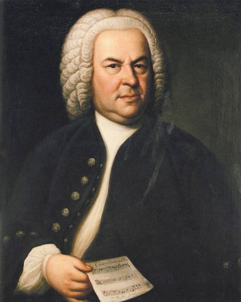 Retrato pintado de Johann Sebastian Bach