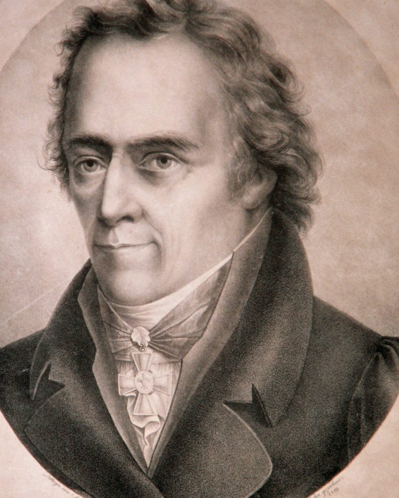 Retrato gravado de Christoph Wilhelm Hufeland